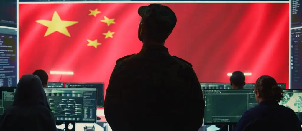 chinese,military,personnel,in,a,high,tech,government,hacking,room