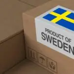 product,of,sweden,label,cardboard,boxes,with,the,swedish,flag,